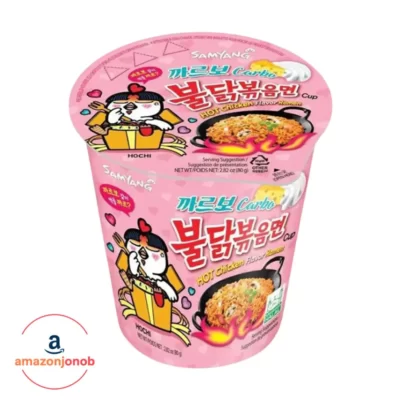 نودل لیوانی سامیانگ کربونارا 80 گرم - Samyang Hot Chicken Cup Ramen Carbonara 80g