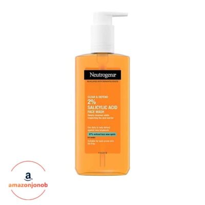 ژل شستشوی صورت نیتروژنا NEUTROGENA مدل Clear & Defend 2% Acid Salicylic