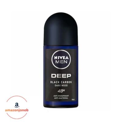 رول ضد تعریق مردانه 48 ساعته نیوا مدل Deep Black Carbon Dark Wood حجم 50ml