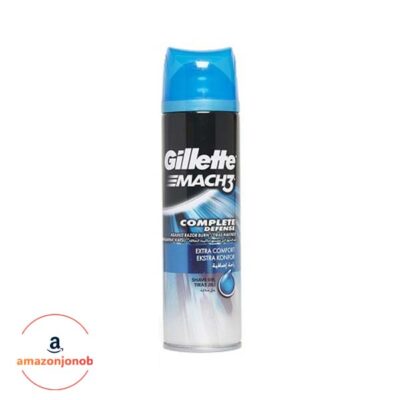 ژل اصلاح Gillette سری Mach3 مدل Complete Defense حجم 200 میلی لیتر