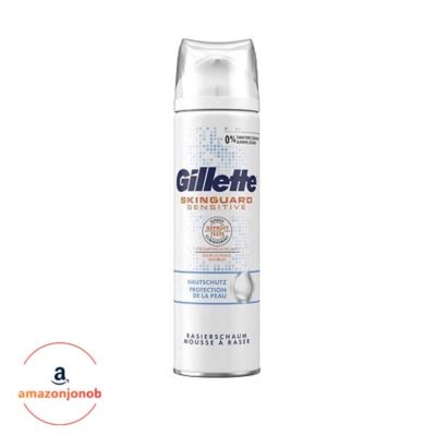 فوم اصلاح Gillette مدل Skin Guard Sensitive حجم 250 میلی لیتر