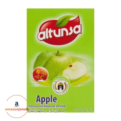 پودر شربت سیب آلتونسا ALTUNSA بسته ۲۴ تایی ۹ گرمی (محصول ترکیه) - Altunsa Apple Flavored Instant Drink 1.5L