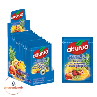 پودر شربت کوکتل آلتونسا ALTUNSA بسته ۲۴ تایی ۹ گرمی (محصول ترکیه) - Altunsa Cocktail Flavored Instant Drink 1.5L 1