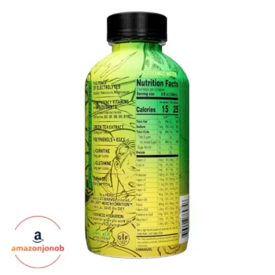انرژی‌زا مارول Marvel با طعم لیموناد 480 میلی‌لیتر - AriZona x Marvel Super LXR Hero Hydration Citrus Lemon Lime 2
