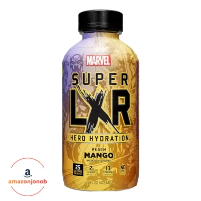 انرژی‌زا مارول Marvel با طعم انبه 480 میلی‌لیتر - AriZona x Marvel Super LXR Hero Hydration Peach Mango