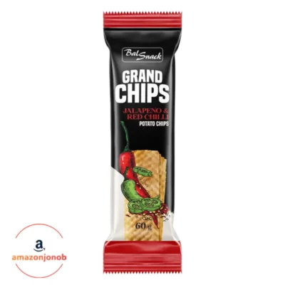 چیپس ورقه‌ای Grand طعم تند هالوپینو 60 گرم