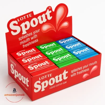 آدامس عسلی اسپوت Spout (اورجینال) کارتن 8 بسته 54 عددی - spout lotte gum 54 pic