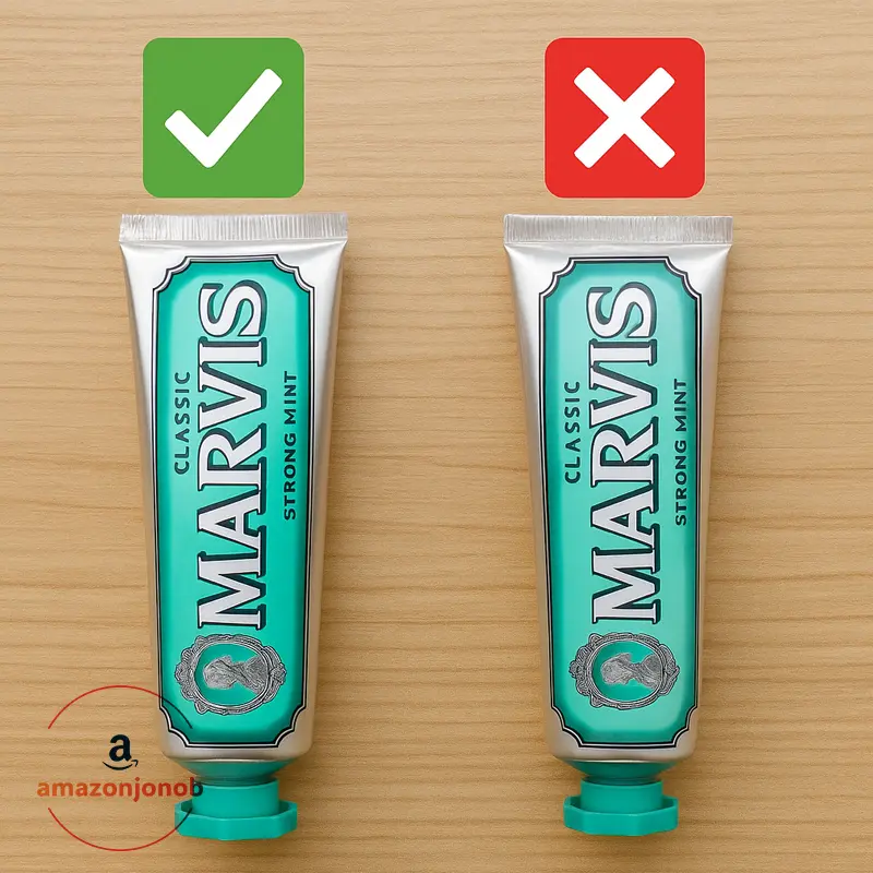 چگونه اصل بودن خمیردندان مارویس Marvis را تشخیص دهیم؟ - Marvis Whitening Toothpaste Mint 85ml Promotes the Natural Whitening of the Teeth Plaque Removal Toothpaste Long Lasting Freshness 1