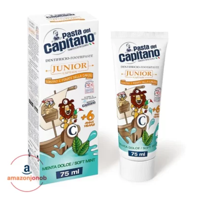 خمیردندان کودک پاستا دل کاپیتانو مدل ژلی حجم 75 میلی‌لیتر - Pasta Capitano Dent Junior 75