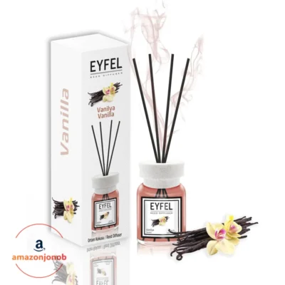 خوشبوکننده هوا ایفل EYFEL مدل وانیل Vanilla حجم 125ml (اورجینال) - EYFEL REED DIFFUSER VANILLA 120ML
