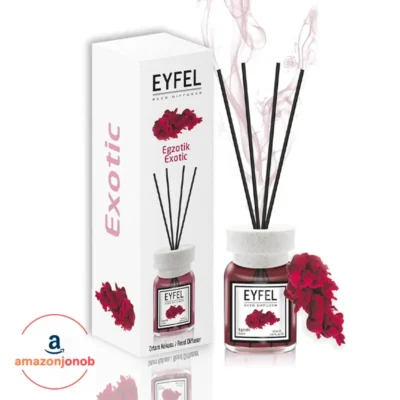خوشبوکننده هوا ایفل EYFEL مدل اگزوتیک Exotic حجم 125ml (اورجینال) - eyfel eau de parfum REED DIFFUSER EXOTIC 120ML