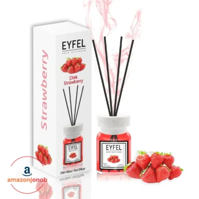 خوشبوکننده هوا ایفل EYFEL مدل توت فرنگی حجم 125ml (اورجینال) - EYFEL REED DIFFUSER STRAWBERRY 120ML