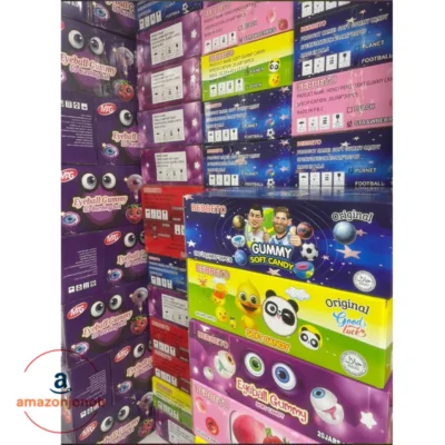 مارشملو توپی (کارتن 20 بسته 30 عددی) - eyaball gummy bebeto